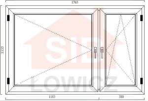 25. Okno Decco (O20) 1765 x 1135