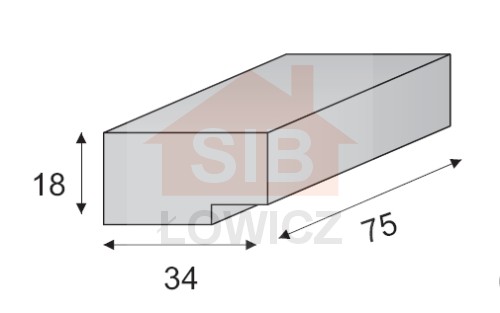 Schody skarpowe 75x34x18 SIB Łowicz