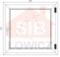 Okno PVC 865 x 835 Prawe SIB Łowicz