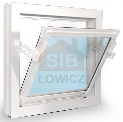 Typ: Okno inwentarskie PCV - UCHYLNE | 
Kolor: biały | 
Szyba zespolona o grubości 14mm | 
Wymiary: 
szerokość: 120cm, 
wysokość: 90cm