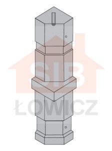 Słupek narożny 180x180x1000