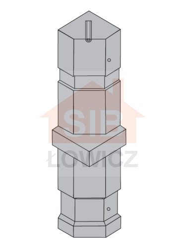 Słupek narożny 180x180x1000