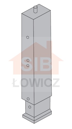 Słupek ze śrubą 120x180x1000