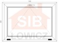 Okno PVC 1165 x 835 SIB Łowicz