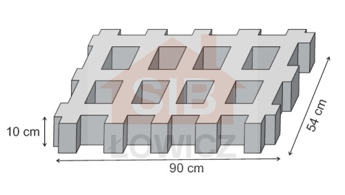 Płyta skarpowa 90x54x10