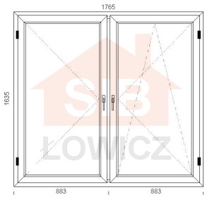 68. Okno VEKA (O52S) 1765 x 1635