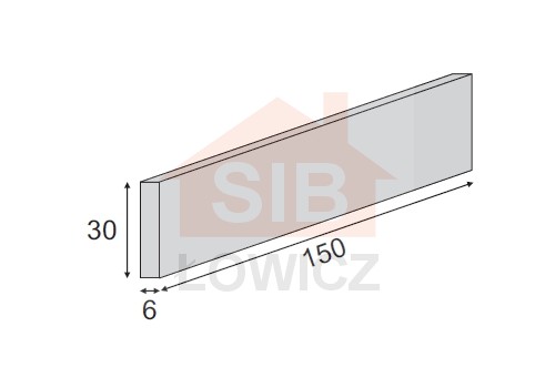 Płyta zbrojona do budowy koryt lesnych 150x6x30 SIB Łowicz