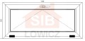 Okno PVC 1165 x 535
