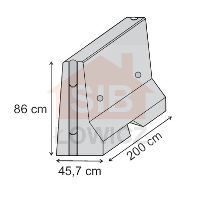Zapora betonowa skrajna