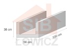 Koryto kablowe 100x56x38
