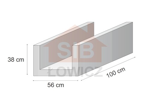 koryto kablowe 100x56x38 SIB Łowicz