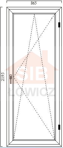 Okno Balkonowe PCV VEKA OB6 SIB Łowicz.JPG