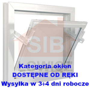 Okno inwentarskie białe UCHYLNE 120x100 [cm] DOSTĘPNE OD RĘKI