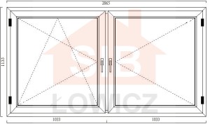 32. Okno Decco (O23s) 2065 x 1135