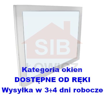 Typ: Okno inwentarskie PCV - NIEOTWIERANE | DOSTĘPNE OD RĘKI | Kolor: biały | Szyba zespolona o grubości 14mm | Wymiary: szerokość: 100cm, wysokość: 80cm