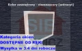 Typ: Okno inwentarskie PCV - NIEOTWIERANE |  Kolor: ciemnoszary (antracyt) |  Szyba zespolona o grubości 14mm |  Wymiary:  szerokość: 90cm,  wysokość: 50cm