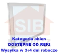 Typ: Okno inwentarskie PCV - NIEOTWIERANE |  Kolor: biały |  Szyba zespolona o grubości 14mm |  Wymiary:  szerokość: 120cm,  wysokość: 60cm