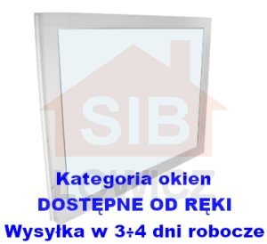 Okno inwentarskie białe STAŁE 120x60 [cm] DOSTĘPNE OD RĘKI
