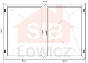 53. Okno VEKA (O38S) 2065 x 1435