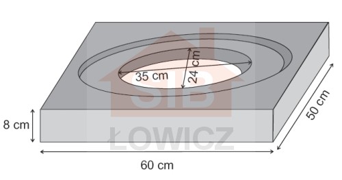 Obrzeże eliptyczne hydrantu SIB Łowicz