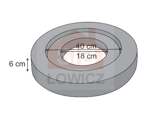 Płyta pod skrzynie do zasuw  SIB Łowicz