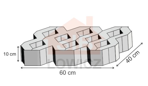 Płyta ażurowa 60x40x10 SIB Łowicz