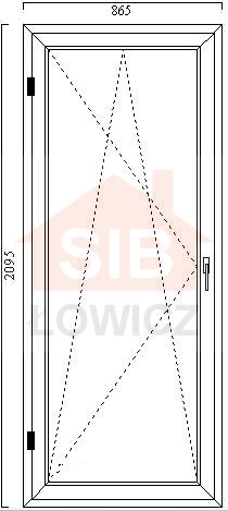 Okno Balkonowe PCV VEKA OB3 SIB Łowicz.JPG