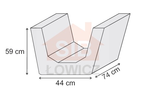 Koryto do umacniania dna rowu SIB Łowicz