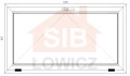 Okno PVC 1465 x 835 SIB Łowicz