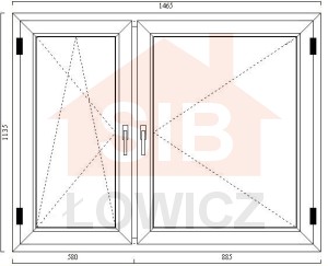 22. Okno Decco (O19) 1465 x 1135