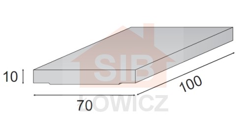 Nakrywa  na koryto kablowe 100x70x40