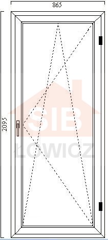 Okno Balkonowe PCV VEKA OB4 SIB Łowicz.JPG