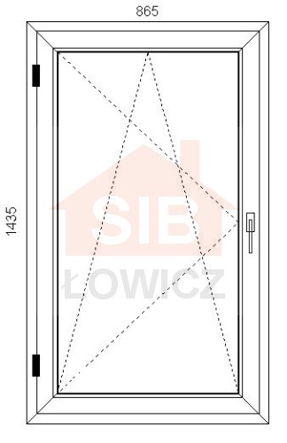 Okno Lewe 865 x 1435 Lewe SIB Łowicz