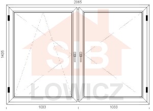 54. Okno VEKA (O39S) 2065 x 1435