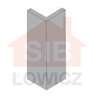 Betonowy narożnik 140x450x140