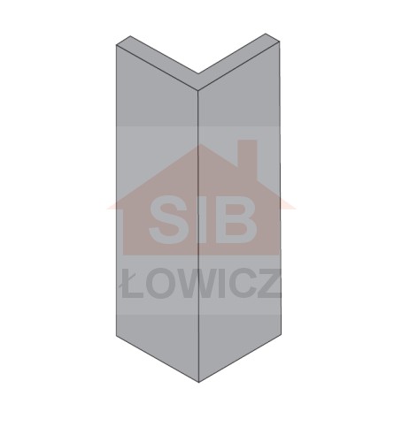 Betonowy narożnik 140x450x140