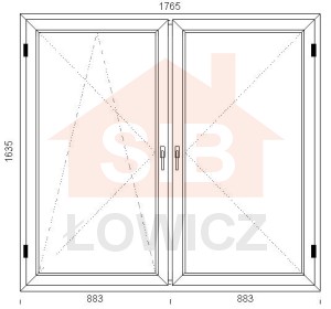 70. Okno VEKA (O53S) 1765 x 1635