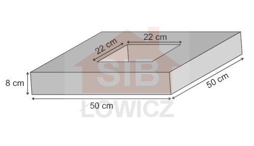 obrzeże zasuwy SIB Łowicz