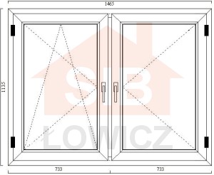 24. Okno Decco (O19s) 1465 x 1135
