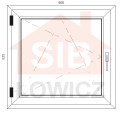 Okno PVC 865 x 835 Lewe SIB Łowicz