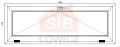 Okno PVC 1465 x 535